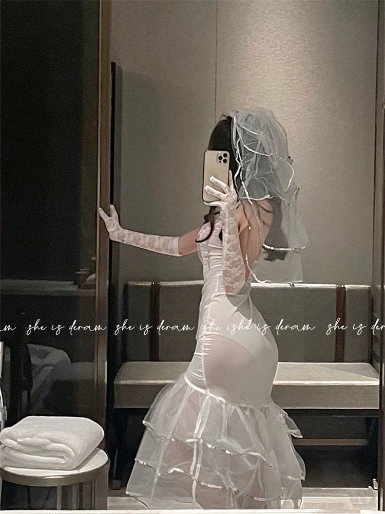 Plus Qunque Sexy Women Bride C - Lace Bralette Set recensione e prezzo